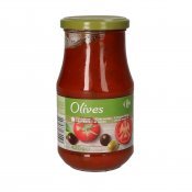 CARREFOUR SALSA TOMAQUET OLIVES 420G