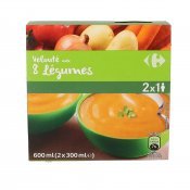 CARREFOUR VELOUTE 8 VERDURES 2X30CL