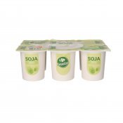 IOGURT SOJA NATURAL CARREFOUR 6X100G