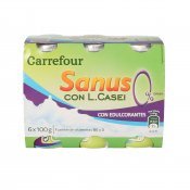 SANUS NATURAL 0% CARREFOUR 6X100 GR