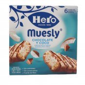 HERO MUESLY BAR XOCOLATA COCO 25G X 6U.