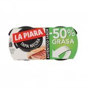 LA PIARA TAPA NEGRA -50% GREIX X2U 146G