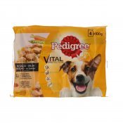 PEDIGREE GOS POLLO BUEY 100G X 4U.