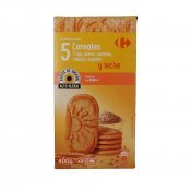 CARREFOUR GALETES 5 CERALS LLET 400G