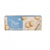 CARREFOUR GALETA TRIO XOCO BLANC 235,8G