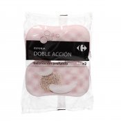 CARREFOUR ESPONJA MASSATJE DOBL/ACCIO 2U